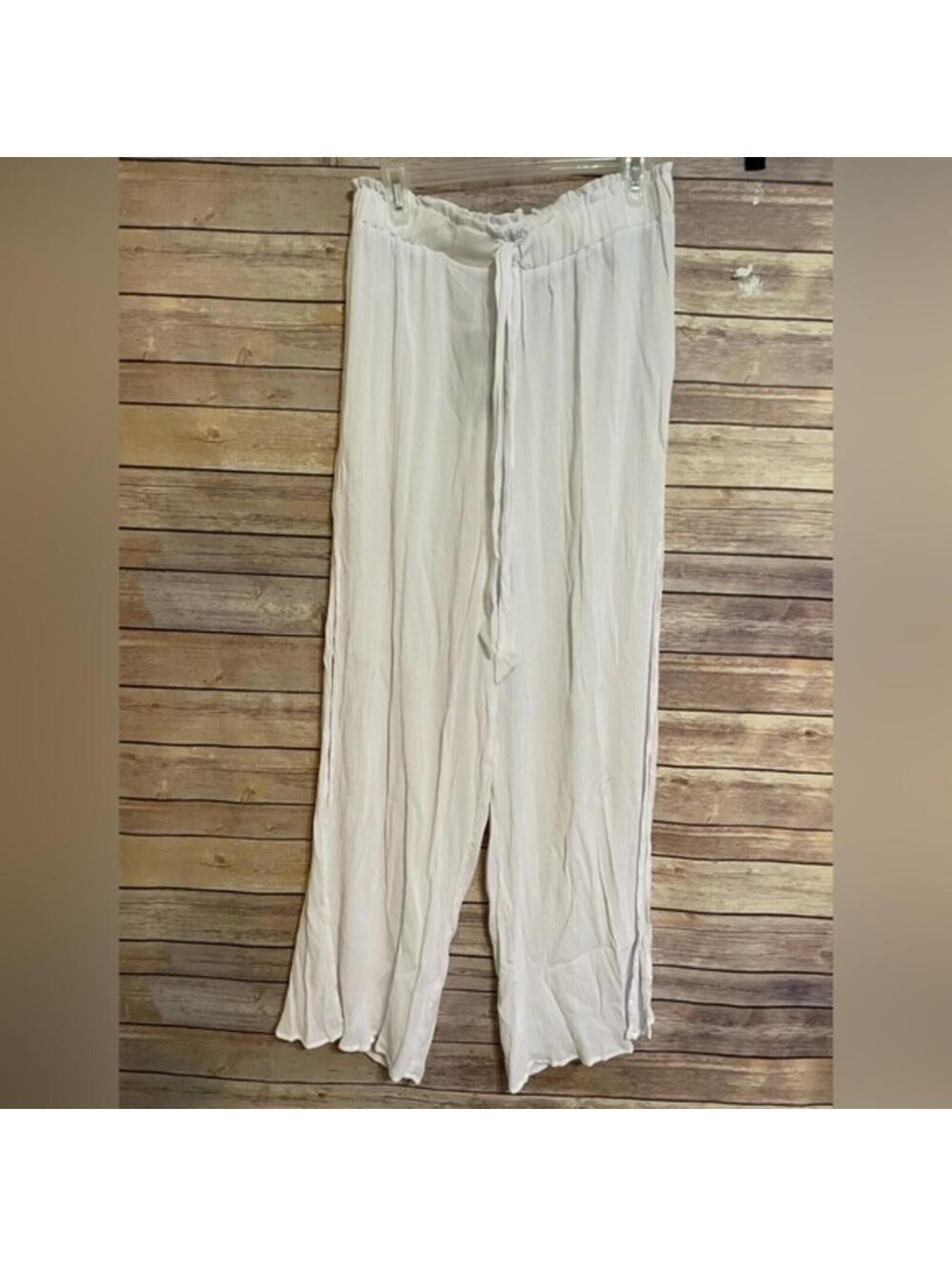 Lightweight White Women’s Swim Coverup Pants
